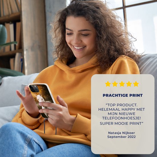 Étui de téléphone adapté à Apple iPhone 14 Pro - Cheval - Lumière - Soleil - Siliconen - Bandoulière - Coque arrière avec cordon - Étui de téléphone avec cordon - Étui avec corde Étui de téléphone