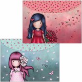 Gorjuss - Set de porte-documents A4 Cherry Blossom & Love Grows (669GJS08)