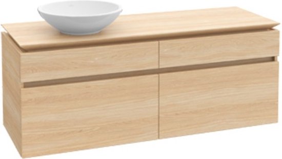JUNGBORN Wastafelblad op maat zonder uitsparing Trenta Gladstone eiken tabak 50,2 cm x 54 mm kopen