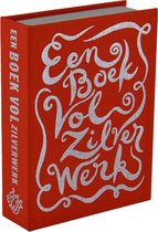 Spaarboekje -  'Een boek vol zilverwerk'  -  Oranje/rood - 9 x 12,5 x 3 cm