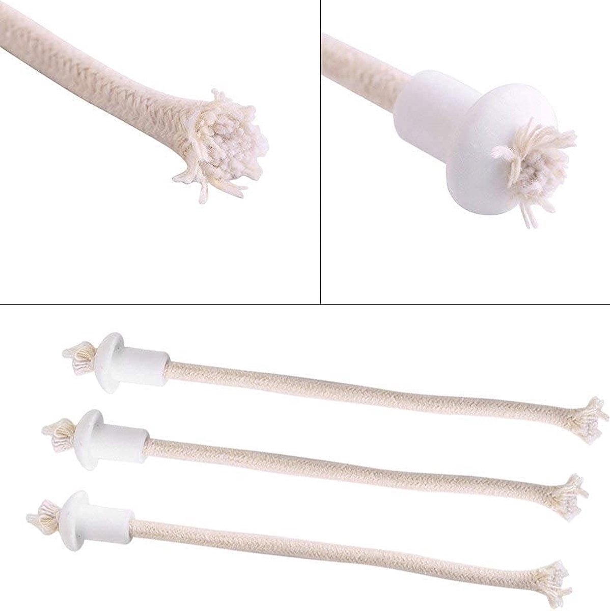 Mèches En Coton Pour Lampe à Pétrole – Beige – Lot De Rechange – Brûleur Huile