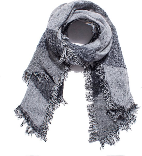 Luxe Dames Sjaal - Grijs - herfst en winter - oversized - kleding accessoires