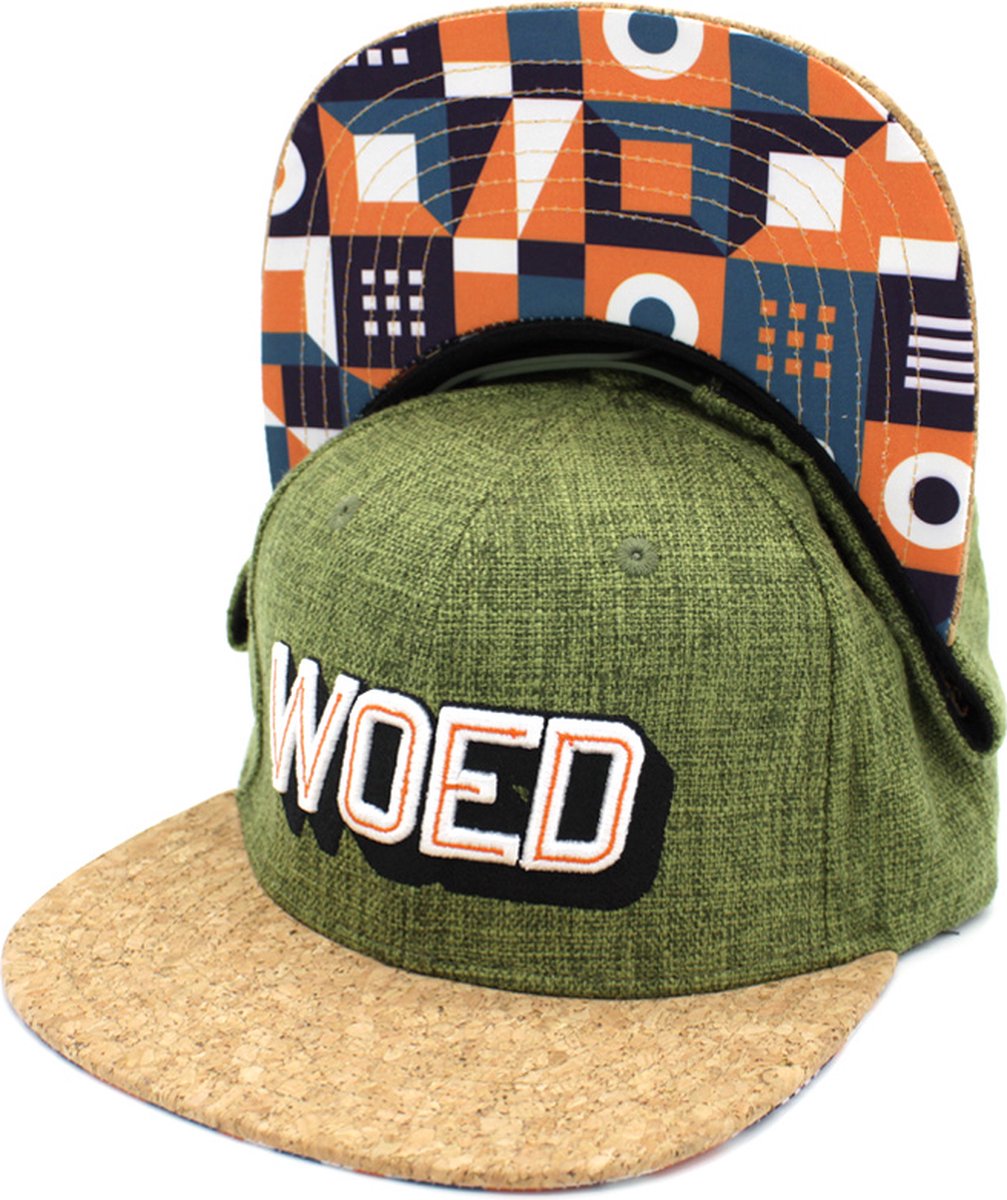 Woed | TORUS - snapback - Pet - Groen - Hennep - kurk