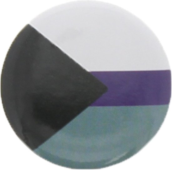 Zac's Alter Ego - Badge/bouton drapeau de l'égalité demisexuelle - Multicolore