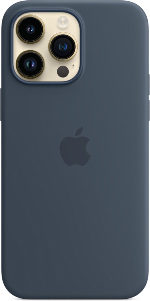 Apple - Siliconen hoesje - MagSafe - iPhone 14 Pro Max - Stormblauw