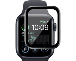 Screenprotector geschikt voor Apple Watch SE 2022 40 mm - PET Glasfolie Full Screen Protector