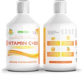 Swedish Nutra- Vitamin C + D3 en Zinc - Vloeibaar supplement - Veganistisch vriendelijk- Boost jouw immuunsysteem