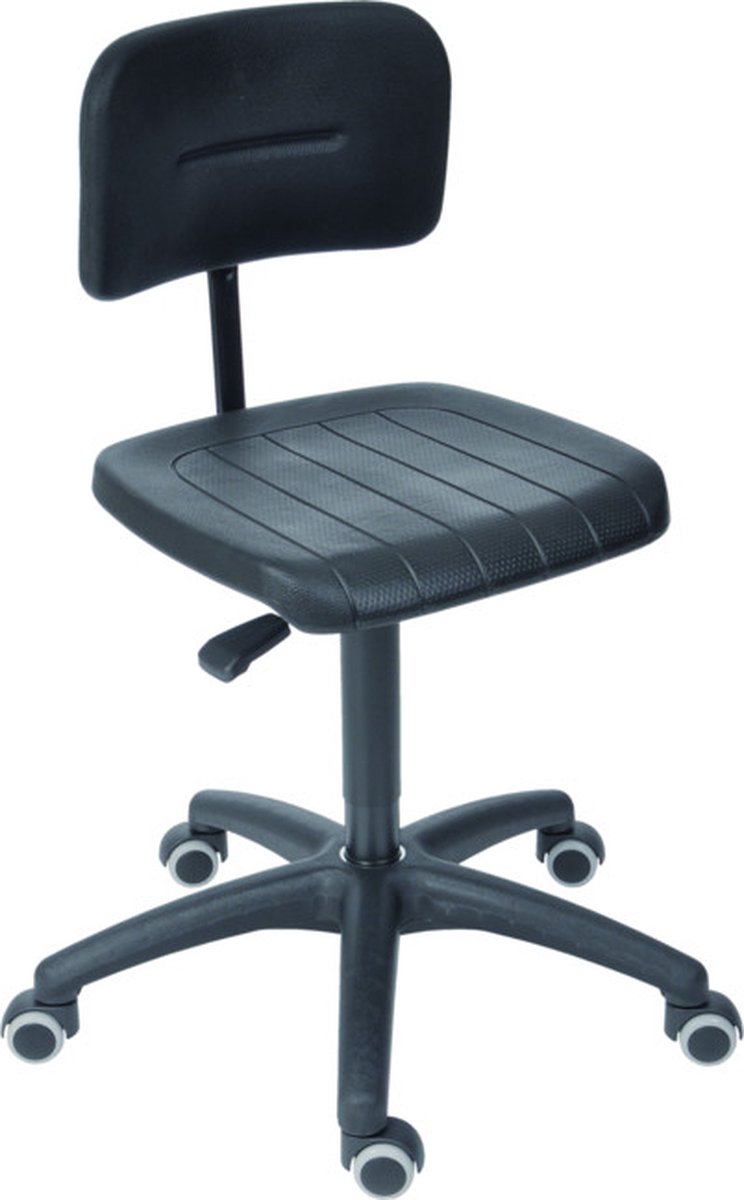 Chaise De Travail à Patins STIER, Hauteur D'assise 420-610 Mm, Hêtre