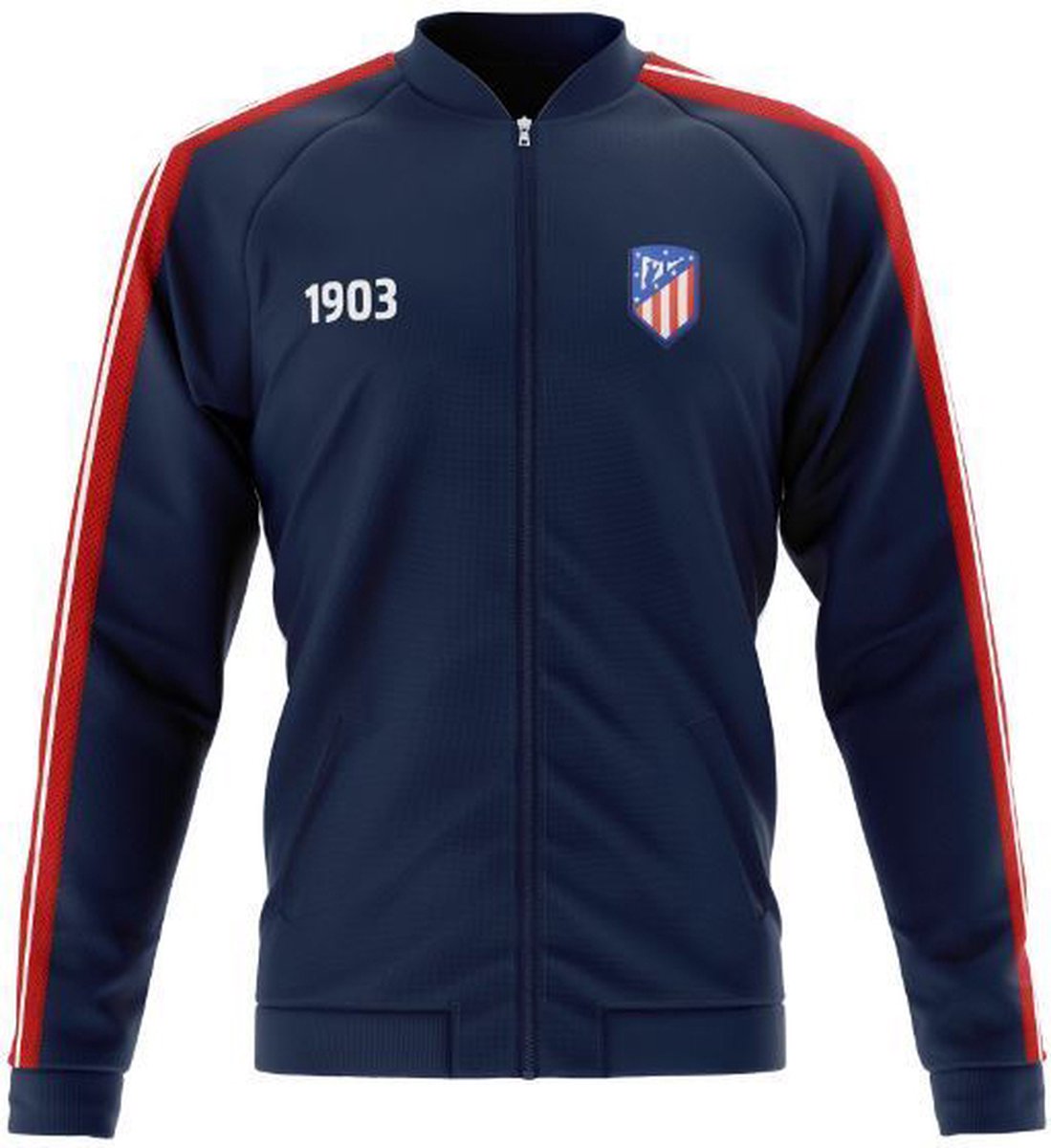 Atletico Madrid jacket volwassenen - maat S - 1903 blauw/rood