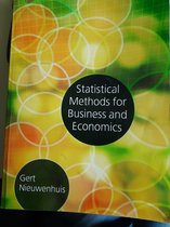 Statistical Methods for Business and Economics