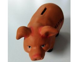 spaarvarken - tirelire cochon 21cm En cas d`urgence