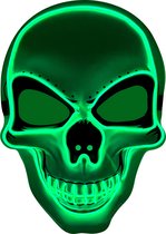 Shutterlight® Doodshoofd Masker - Groen - Halloween Masker - Skull Mask - LED Masker
