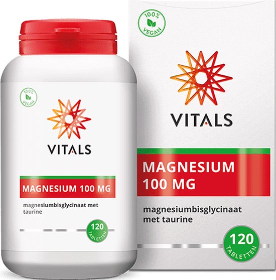 Vitals - Magnesiumbisglycinaat met Taurine - mg - 120 tabletten | bol.com