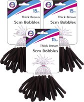 45x Nœuds cheveux épais noirs - Diamètre 7,5 cm - Accessoires pour cheveux Bandeaux de cheveux - Bandeaux et élastiques cheveux