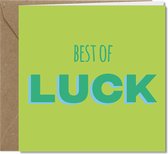 Tallies Cards - Best of Luck - Happy Colors wenskaarten