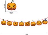 Halloween vlaggenlijn - 3,5 meter - Halloween slingers - Halloween decoratie - Pompoen cartoon vlaggenlijn - Halloween accessoires - Halloween 2022