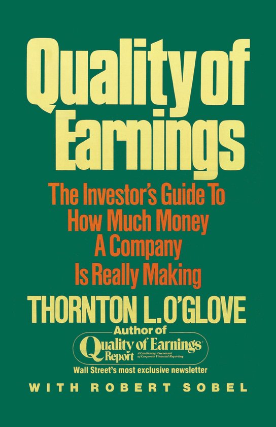 Quality Of Earnings The Investors Guide - cover