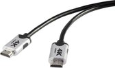 SpeaKa Professional SP-6344136 HDMI-kabel HDMI Aansluitkabel HDMI-A-stekker, HDMI-A-stekker 2.00 m Zwart Audio Return C