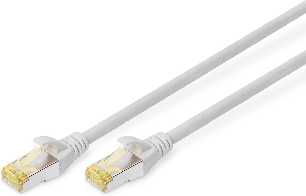 Digitus DK-1644-A-300 RJ45 Netwerkkabel, patchkabel CAT 6A S/FTP 30.00 m Grijs Halogeenvrij, Verdraaide paren, Snagless, Vlambestendig 1 stuk(s)