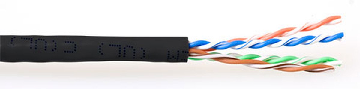 Patchkabel CAT6 UTP soepel rol 305M zwart