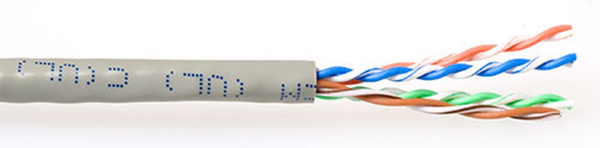 Patchkabel CAT6 UTP soepel rol 305M ivoor