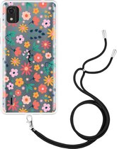 Nokia C2 2nd Edition Hoesje met Koord Always have flowers - Designed by Cazy