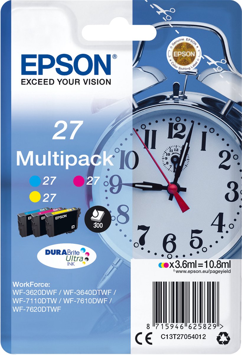 Epson 27 Multipack Kleur Cartridge