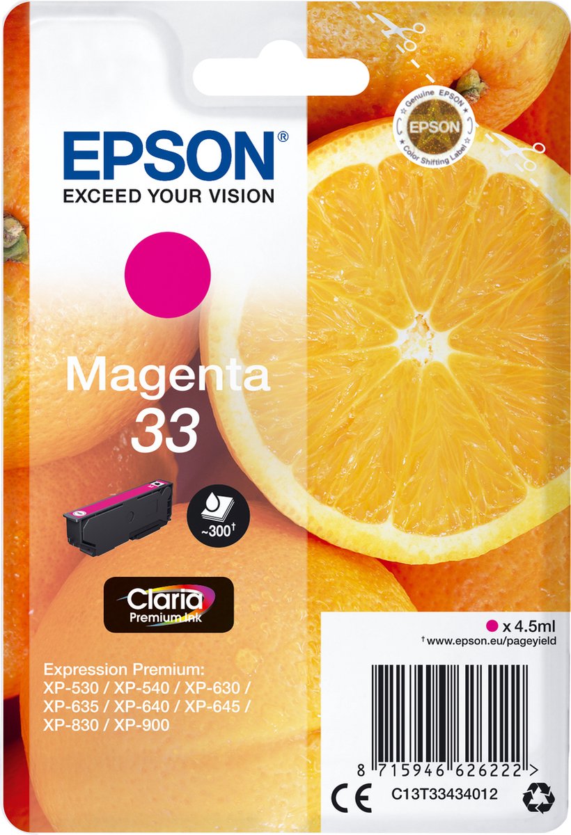 Epson C13T33434012 inktcartridge