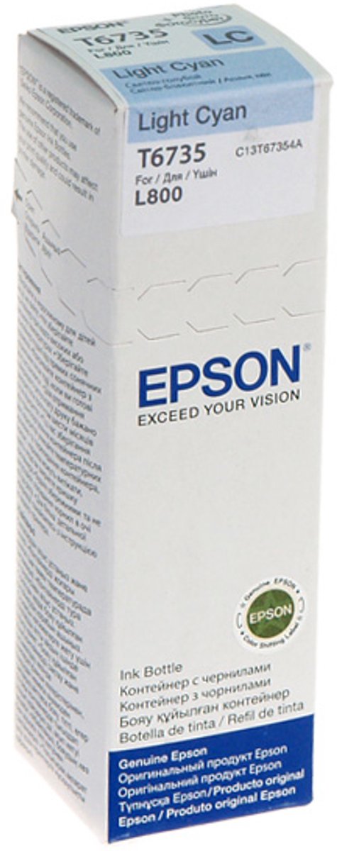 Epson T6735 lichte cyaan inktfles 70 ml
