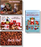 bewaker Internationale bladzijde 4 Luxe Cards en Crafts Sinterklaas Wenskaarten - 11x17cm - Gevouwen kaarten  met... | bol.com
