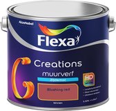 Flexa | Creations Muurverf Zijdemat | Blushing red - Kleur van het jaar 2012 | 2.5L
