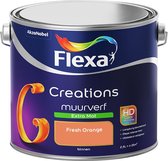Flexa Creations - Muurverf - Extra Mat - Fresh Orange - KvhJ 2005 - 2.5L