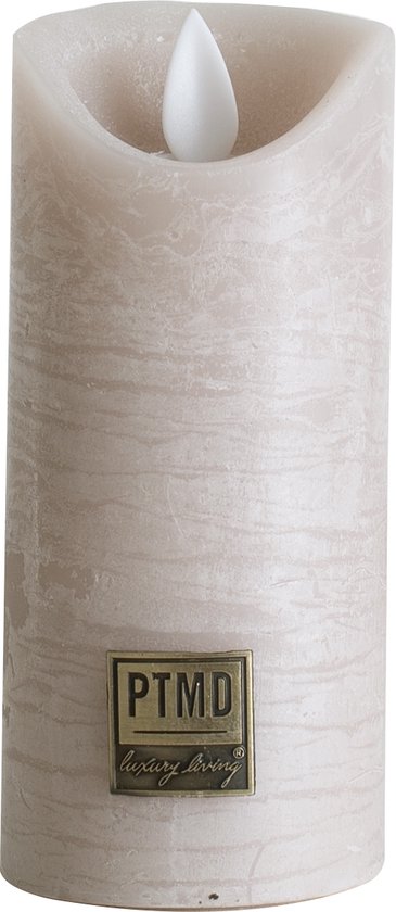 PTMD LED kaars Rustiek Beige