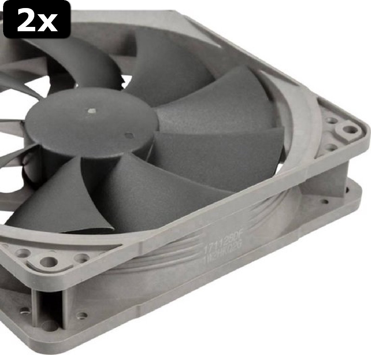 2x Noctua NF-P12 redux 1300 PWM CPU-koellichaam met ventilator Grijs (b ...