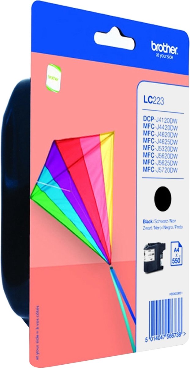 Brother LC-223BKBP - Inktcartridge / Zwart
