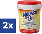 Mousse de Lin Natuurlijke zachte zeep - 2 x 1 kg