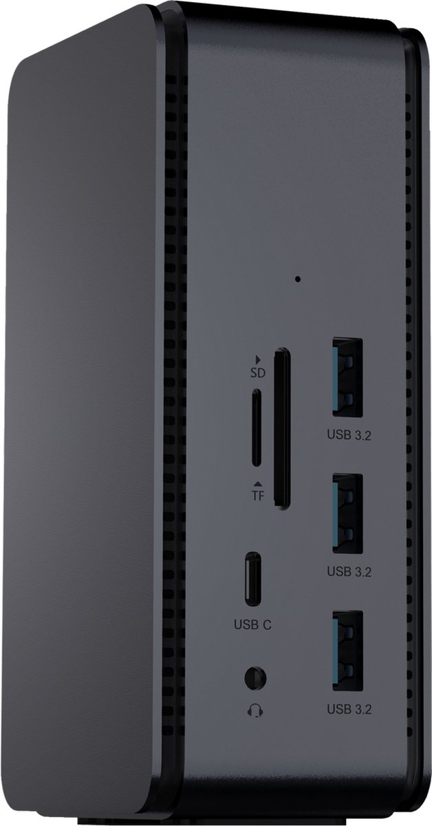 ProXtend DOCK2XUSB4 laptop dock & poortreplicator Bedraad USB4 Grijs