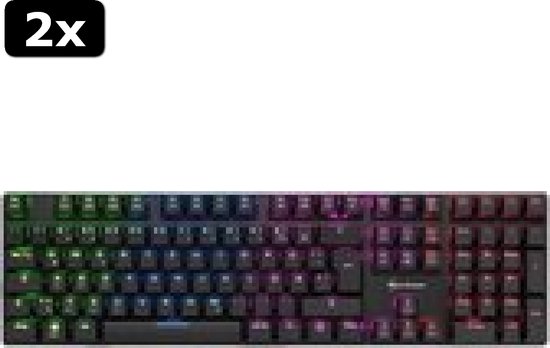 Bedraad gaming toetsenbord - Nedis - Merk: Nedis GKBD200BKUS, Indeling