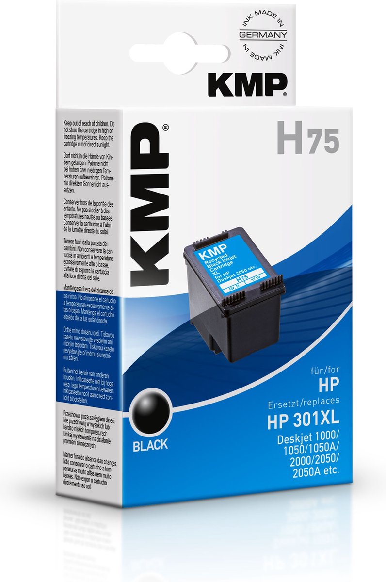 KMP H75 inktcartridge 1 stuk(s) Zwart