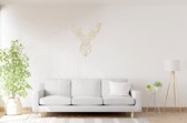 Blank - Geometrische Hert - Big - Wanddecoratie - Lasergesneden - Geometrische dieren en vormen - Houten dieren - Muurdecoratie - Line art - Wall art