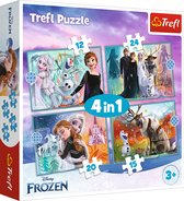 Trefl - Puzzles - "4in1 (12, 15, 20, 24)" - The amazing world of Frozen / Disney Frozen 2