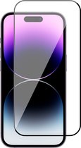 iPhone 14 Pro Max Screenprotector - Gehard Glas Beschermglas Tempered Glass Volledig Dekkende Screen Protector