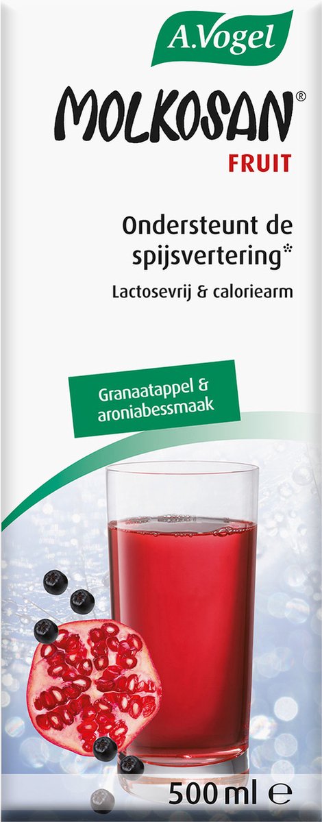 Goedkoopste A.Vogel Molkosan Fruit drank - Ondersteunt de spijsvertering, doordat het een bron van calcium is - 500 ml