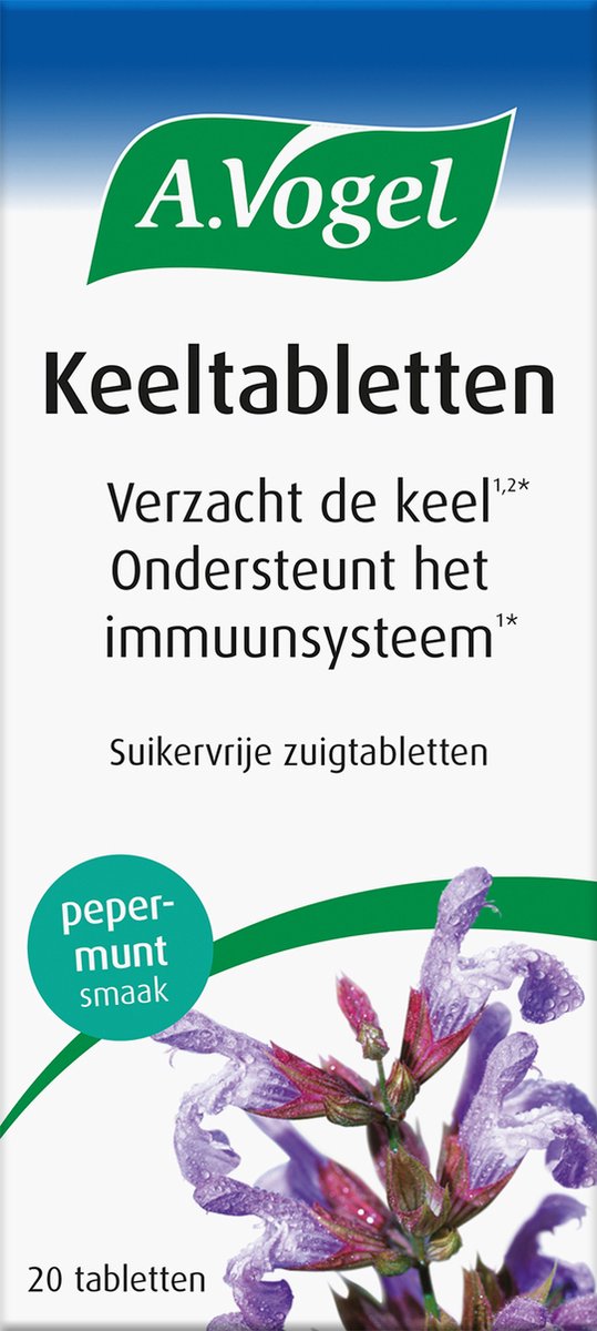 Goedkoopste A.Vogel Keeltabletten tabletten - Verzacht de keel én ondersteunt het immuunsysteem - 20 st