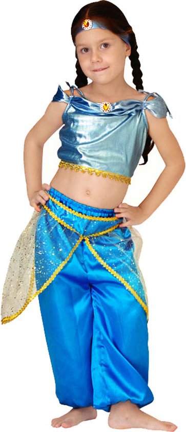 Carnavalskleding kind - Jasmine kostuum - Disneyprinses - Meisjes - Carnaval kostuum kinderen - 7 tot 9 jaar