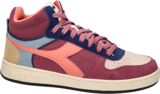 Diadora Magic Basket Demi Icona Hoge sneakers - Leren Sneaker - Dames - Roze  - Maat 37 | bol.com
