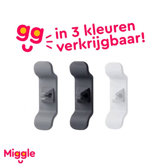 Miggle Kabel Organizer Wit 2 stuks Snoerwikkelaar Kabelclips