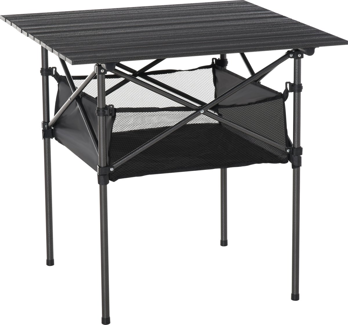 Outsunny Campingtisch mit Aufbewahrungstasche und Netztasche 84B-567