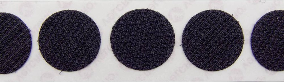 VELCRO® E28802233011425 Klittenband punten Om vast te plakken Haakdeel (Ø) 22 mm Zwart 1000 stuk(s)