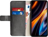 Xiaomi Poco X4 GT Bookcase hoesje - Just in Case - Effen Zwart - Kunstleer